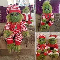 (MENGHONG)Grinch ตุ๊กตาคริสต์มาสน่ารัก,ตุ๊กตายัดไส้ของเล่นของขวัญคริสต์มาสสำหรับเด็กตกแต่งบ้าน