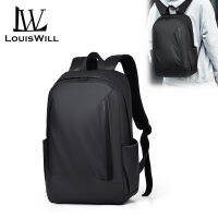 LouisWill กระเป๋าหนังแฟชั่นของผู้ชายแล็ปท็อปผู้ชาย Tas Bahu Ransel,กระเป๋าเป้สะพายหลังกระเป๋าเป้กระเป๋าคอมพิวเตอร์สำหรับนักเรียนอเนกประสงค์กระเป๋าเป้สำหรับการเดินทางกลางแจ้งสำหรับนักเรียนการเดินทางธุรกิจทำงาน828