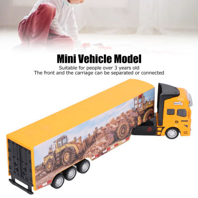 Container Truck Toy Alloy Simulation Mini Child Vehicle Model for Collection Decoration