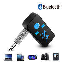 X6 3 In 1 Bluetooth Wireless Adapter USB Receiver 3.5Mm Audio Jack TF MP3 Card Reader MIC Call รองรับ Car Speaker