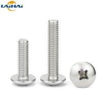 1/10 Buah UNC US 1/4-20 5/16-18 12 24 304 A2 Stainlessteel Crossessedround Mesin Kepala Datar Besar Baut Sekrup Kepala Datar Besar