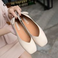 Cresfimix zapatos women fashion comfortable soft pu leather slip on flat shoes lady casual solid shoes female retro shoes a2424