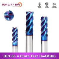 Q.Grt HRC65 คาร์ไบด์ End Mill Alloy 4 Flutes Carbide Milling Tungsten Steel Milling Cutter Face EndMillS CNC Cutting tools