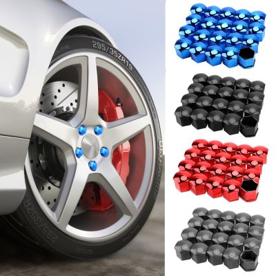 20 Pieces 17mm Car Wheel Nut Caps Protection Covers Caps Anti-Rust Auto Hub Screw Cover Car Tyre Nut Bolt Exterior Decoration