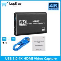 LccKaa Video Capture Card for Live Streaming 1080P 4K USB3.0 HDMI Video Capture Card Switch Game for PS4 Xbox Recording Box Adapters Cables