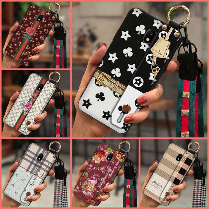 small-daisies-waterproof-phone-case-for-samsung-galaxy-j530-j5-2017-j5-pro-soft-protective-wrist-strap-armor-case-tpu