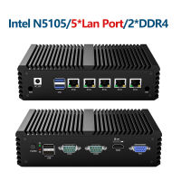 G47 Fanless มินิพีซี Intel Celeron N5105Intel I225 2.5กรัมเราเตอร์นุ่ม5XIntel LAN HDMI DP VGA PfSense ไฟร์วอลล์เครื่องใช้ไฟฟ้า ESXI AES-NI