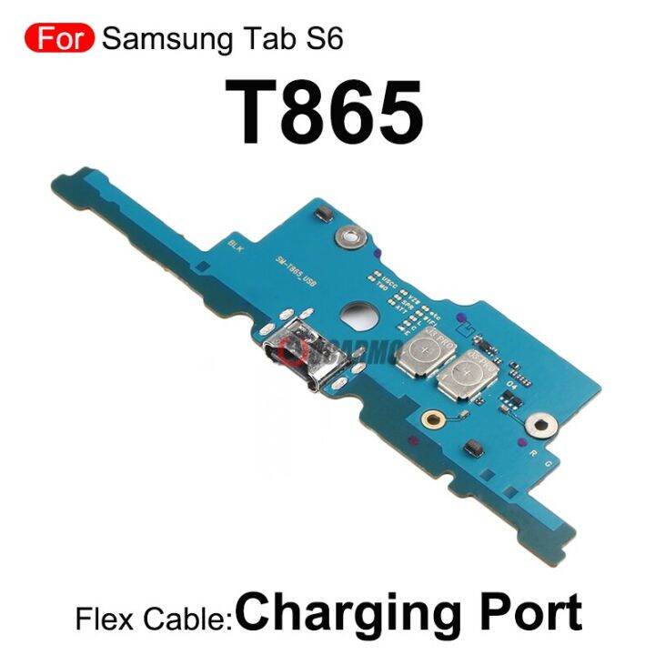 1ชิ้นที่ชาร์จแท่นชาร์จ-usb-บอร์ดพอร์ตชิ้นส่วนอะไหล่สายเคเบิลงอได้สำหรับกาแลคซี่แท๊ป-s6-sm-t865