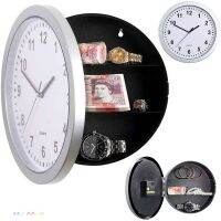 【HOT】 2 In 1 Hidden Secret House Storage Wall Clock Home Decroation Office Security Safe Money Stash Jewellery Stuff Container Clock