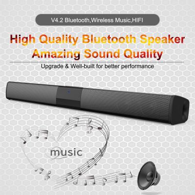 40W Wireless Subwoofer Home Theater Echo Wall Amplifier Bluetooth Speaker HiFi Stereo Music Center Soundbar TF AUX FM Radio