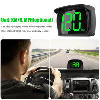 รถ HUD Headup Display Kmh MPH GPS Digital Speedometer พร้อม LED ขนาดใหญ่ตัวอักษรแสดงผลอะแดปเตอร์ชาร์จไฟในรถสำหรับรถบรรทุก SUV