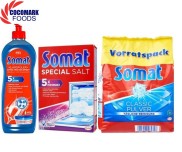 Combo 03 rửa chén Somat nước+muối+bột hoàn chỉnh cho máy rửa chén