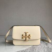 Tory Burch กระเป๋าสะพายข้างสะพายหนังกล่องใส่กระเป๋าแฟชั่นสไตล์ยุโรปและอเมริกาฉบับภาษาเกาหลีกระเป๋าหนังผู้หญิงกระเป๋าเล็กแบบฝาพับ