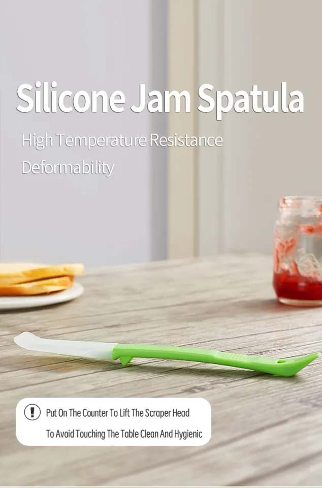 Jar Spatula, Silicone Jar Scraper with Long Handle, Jam Spreader for Peanut  Butt