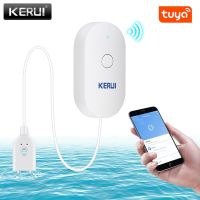 KERUI WiFi Water Leakage Sensor Tuya APP Smart Life Flood Alert Overflow Home Security Alarm System Water Level Detector