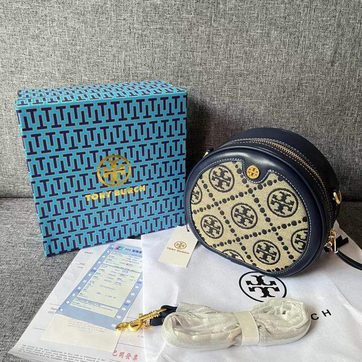 มาตรฐานเดิม-tory-burch-foreign-trade-new-all-match-super-hot-retro-old-flower-print-round-cake-small-round-bag-embroidery-one-shoulder-messenger-bag