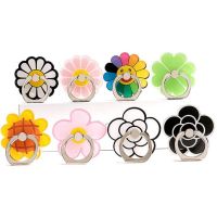 Lucky Flower Sunflower Finger Ring Smartphone Stand Holder Phone Holder Stand Flower For iPhone Xiaomi Acrylic All Smart Phone