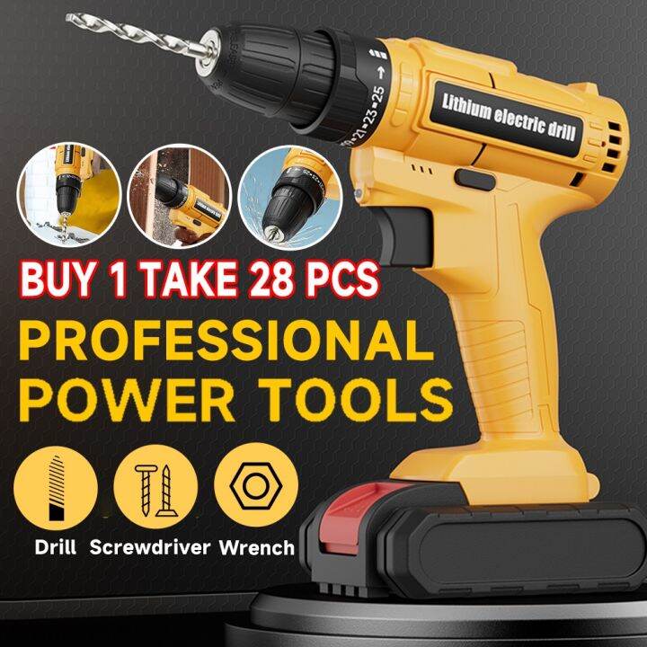 Eone Impact Cordless Drill Power Tools Brushless Portable Set Electric