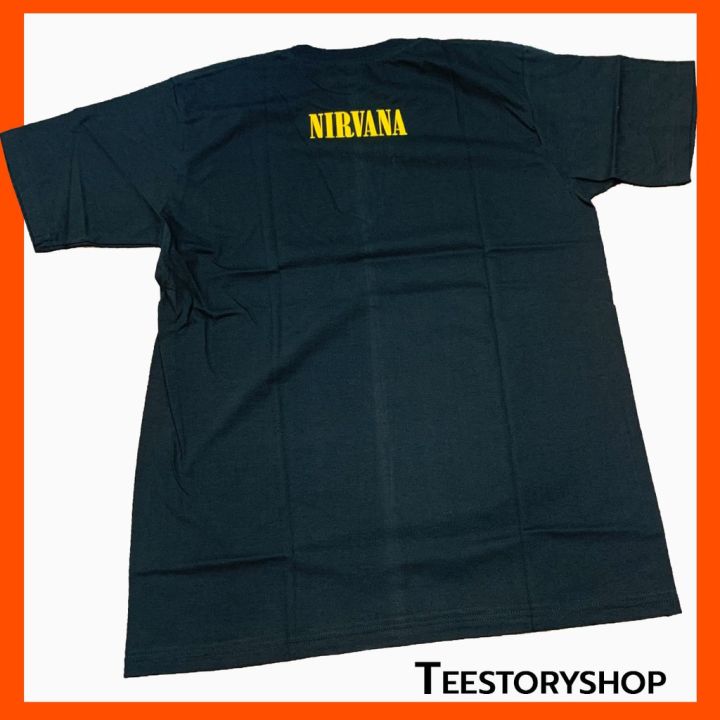 เสื้อวงดนตรี-nirvana-เสื้อยืดแขนสั้นสุดชิคสไตล์มินิมอล-ผ้าไม่หนา-ดูแพงเหมือนเสื้อแบรนเนม-รับประกันคุณภาพ-มีเก็บปลายทาง