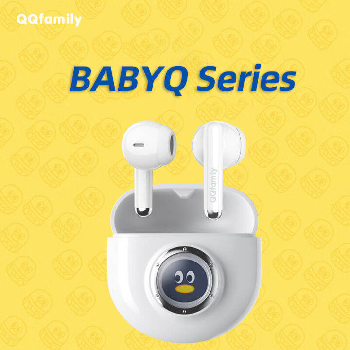 qqfamily-qs-11หูฟังบลูทูธมินิ-tws-ชุดหูฟังบลูทูธ5-2แบตเตอรี่สูงสำหรับเล่นกีฬาหูฟังเอียบัดไร้สายเล่นเกมพร้อมกล่องชาร์จไมโครโฟนรองรับวิดีโอคอลสำหรับ-iphone-13-xiaomi-oppo