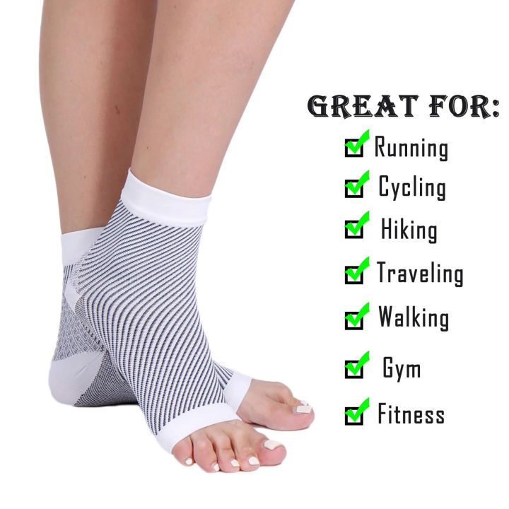 ถุงเท้าข้อต่ำรัดกล้ามเนื้อแบบยืดหยุ่นสำหรับผู้ชายและผู้หญิงสำหรับใส่เล่นกีฬาปลอกเท้า