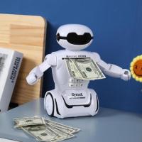 Robot piggy bank หุ่นยนต์โรบอท หุ่นยนต์กระปุกออมสินอัจฉริยะ เป็นได้ทั้งของเล่นโคมไฟและกระปุกออมสิน มี 3ฟังก์ชั่นใน 1 เดียว เหมาะสำหรับเด็ก 3 ขวบขึ้นไป ของขวัญชิ้นโปรดของเด็ก