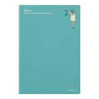 MIDORI Pocket Diary B6 Ojisan 2024 (D22261006) / ไดอารี ปี 2024 ขนาด B6 ลายคุณลุงโอจี้ซัง แบรนด์ MIDORI จากประเทศญี่ปุ่น