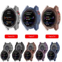 ❒☽ Pokrowiec ochronny do Garmin Fenix 7X 7 6S inteligentny zegarek Protector miękka ramka pokrywa obudowa TPU pokrywa dla 7 Solar 7 S Solar 7X Solar