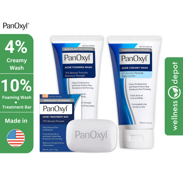 PanOxyl Acne Wash Benzoyl Peroxide / 10 Foaming Wash Maximum Strength
