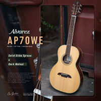 Alvarez AP70WE กีตาร์โปร่งทรง Parlor สเปค Top Solid (Sitka Spruce / Dark Walnut)