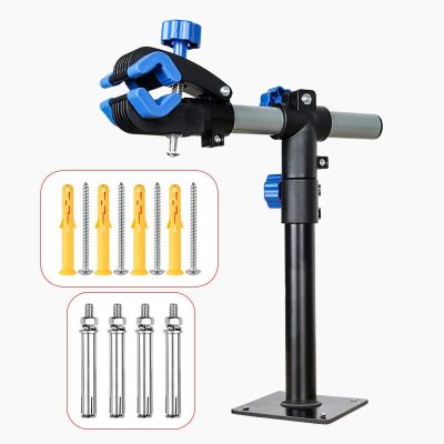 Heavy Duty จักรยานเดสก์ท็อป Mount Telescopic 360 ° หมุนแนวนอนแนวตั้งที่จอดรถขาตั้งซ่อม30กก. โหลด2ชุด Bolts