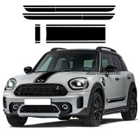 รถจัดแต่งทรงผม Hood Trunk ประตูด้านข้าง Racing Stripe Decal สติกเกอร์สำหรับ MINI Cooper SE All4 Countryman F60 All4 2017 2018 2020