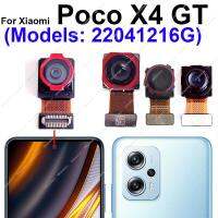 สําหรับ Xiaomi POCO X4 GT กล้องหลังด้านหน้าหลักด้านหลังหลักด้านหน้าเซลฟี่กล้องอัลตร้าไวด์ชิ้นส่วนสายเคเบิลยืดหยุ่น