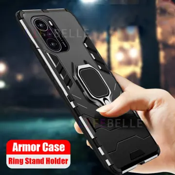 For XiaoMi Poco F5 5G, Shockproof Hybrid Armor Stand Hard Dual Back Case  Cover