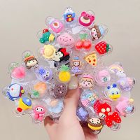 5Pcs/barrel Girls Cute Cartoon Animal Small Claw Clip Child Hair Accessories Acrylic Grab Clips Shark Hair Clip Kids Ornaments