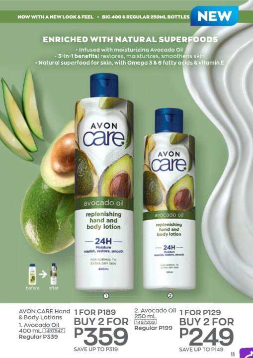 Avon Care AVOCADO OIL Hand & Body Lotions Lazada PH