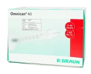 HCMBơm tiêm Isulin BBraun Omnican 1cc U40 Kim đầu đỏ Hộp 100 cây