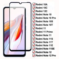 100d กระจกนิรภัยสำหรับ Xiaomi Redmi 12c 10a 11r 12ป้องกัน11 10c 11e 11se หน้าจอ10S Note 10T 11T 11T 11T 11T Prime