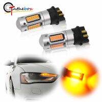 Gtinthe Canbus PW24W PWY24W LED Bulbs For Audi BMW Volkswagen Turn Signal Light Daytime Running Light DRL Amber yellow White