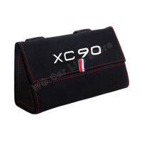 Car Visor Sunglasses Case For Volvo Xc60 Xc70 Xc90 Car Visor Turn Fur Leather Eye Glass Interior Accessories