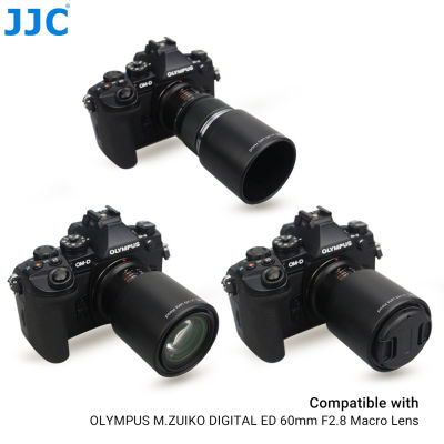 JJC REVERSIBLE กล้องเลนส์สำหรับ OLYMPUS M.ZUIKO DIGITAL ED 60 มม.F2.8 เลนส์มาโครแทนที่ Olympus LH-49 เลนส์หลอด-Yrrey