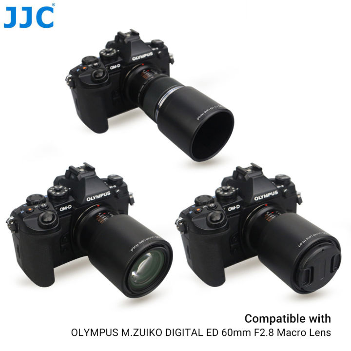 jjc-reversible-กล้องเลนส์สำหรับ-olympus-m-zuiko-digital-ed-60-มม-f2-8-เลนส์มาโครแทนที่-olympus-lh-49-เลนส์หลอด-yrrey
