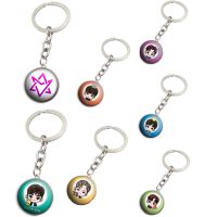 【CW】✲△⊕  KPOP ASTRO Hexagram Round Metal Keychain MOONBIN EUNWOO Cartoon Keyring Pendant Accessories Fans Collections