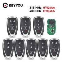 KEYYOU Car Keyless Entry สำหรับ Chevrolet Cruze Spark Camaro Equinox Malibu 2017 2018 ID46 434Mhz FCC กุญแจรถ HYQ4EA