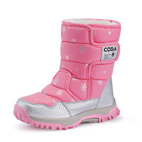 Winter Kids Boots For Girls Snow Boots Children Shoes Warm Plush Platform Ankel Boots Kids Pink Snow Boots Girls Rain Boots 9905