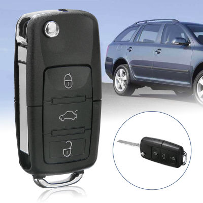 【CW】New Arrival 1pc 3 Button Folding Flip Remote Key Fob Case With Key Blade For OCTAVIA FABIA A61