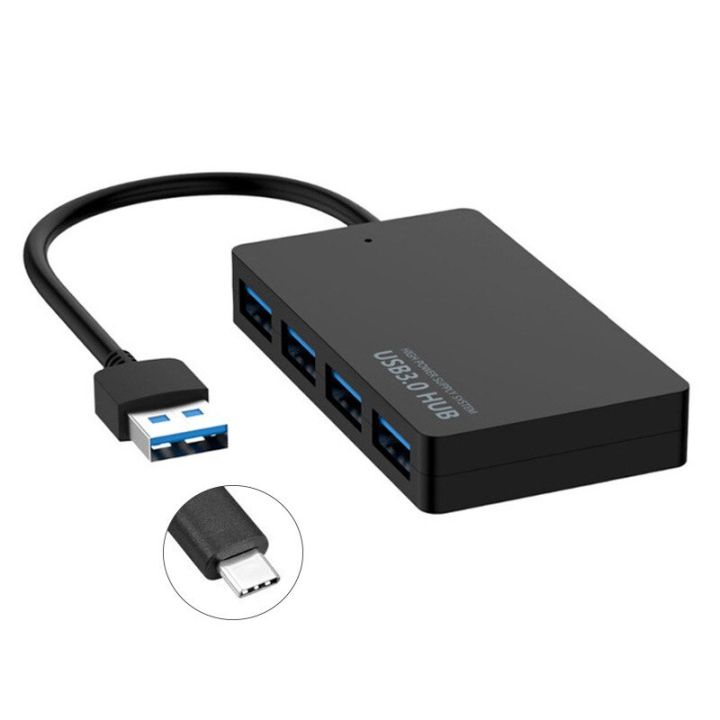 4พอร์ต-usb-3-0ฮับ-type-c-ฮับความเร็วสูงสายข้อมูล5gbps-ตัวแปลงอะแดปเตอร์ที่รองรับหลายระบบสำหรับเมาส์แล็ปท็อป-pc-คีย์บอร์ด