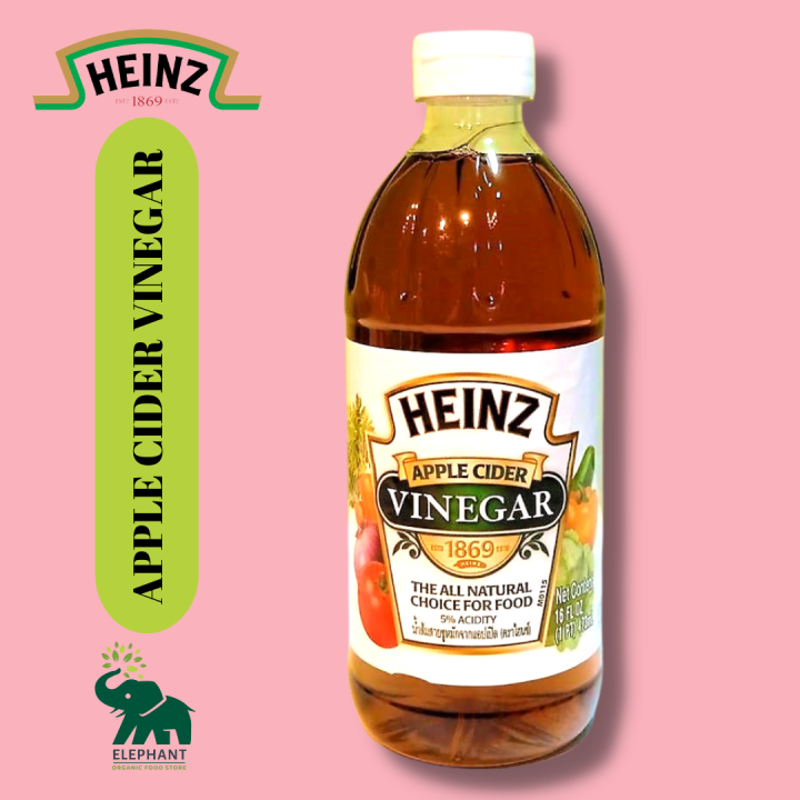 แอปเปิ้ลไซเดอร์-น้ำส้มสายชูหมักแอปเปิ้ล-heinz-apple-cider-vinegar-acv-keto-16-oz