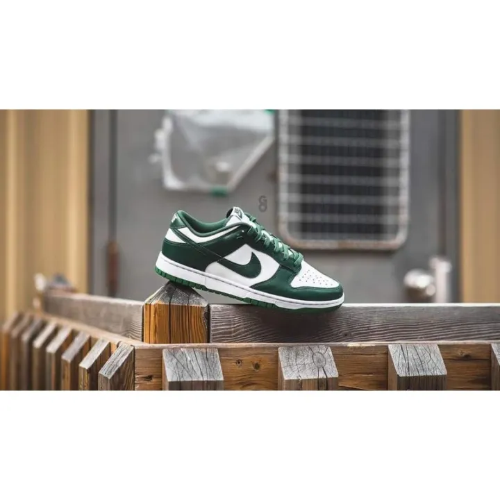 sb dunk low spartan green