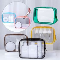BUUXIAA โปร่งใส Beauty Case Make Up Pouch Travel Organizer กระเป๋า PVC เคสแต่งหน้าแบบใส ที่วางเครื่องสำอางเสริมสวย